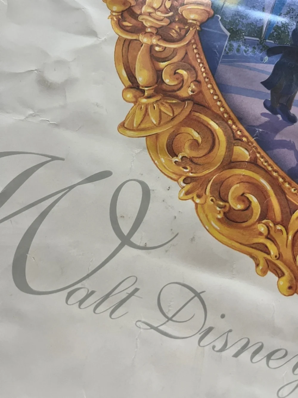 WALT DISNEY WORLD Gold 25th Anniversary Collectible Poster Print Castle 16x20" - Picture 6 of 9